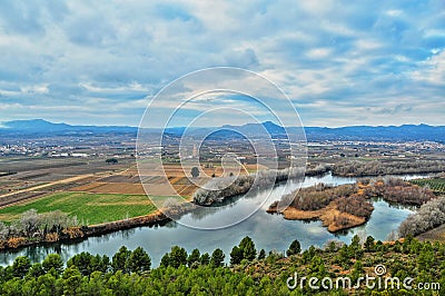 Ebro River, Spain Stock Photo