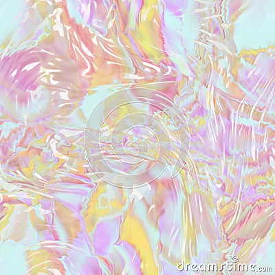 Ebru rough glass pattern. Color glass abstract texture. Marble pastel tone of pearl nacreous wallpaper Stock Photo