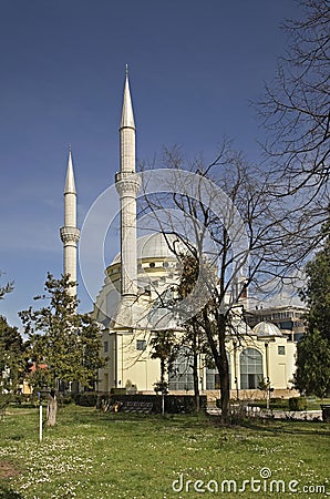 Ebu Beker Mosque in Shkoder. Albania Stock Photo