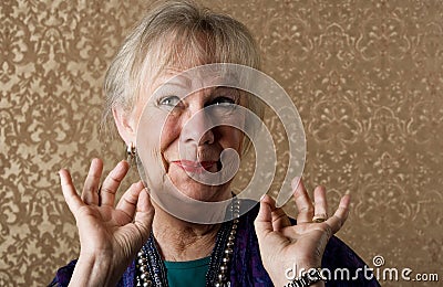 Eccentric Lady Stock Photo