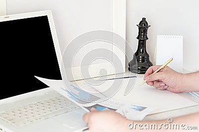 Echnology as business strategy concept Stock Photo