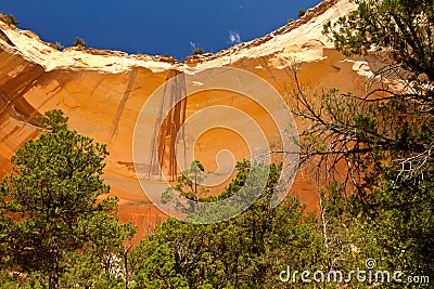 Echo Amphitheater, New Mexico Stock Photo