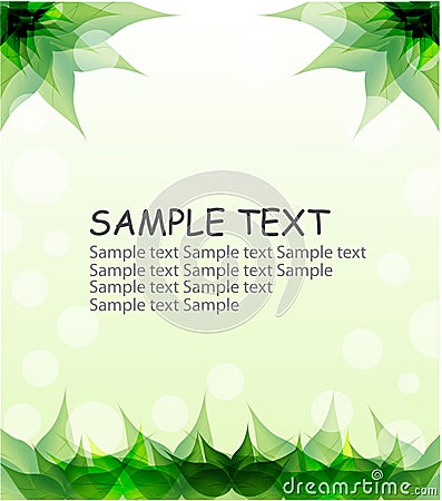 Echo green template Vector Illustration