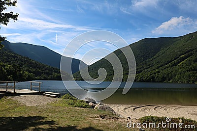 Echo Lake State Park Conway, NH Stock Photo