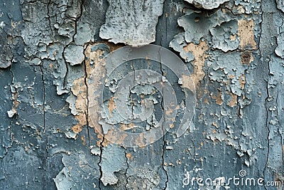 Echoes of the Past: Urban Decay on a Worn and Weathered Surface Stock Photo