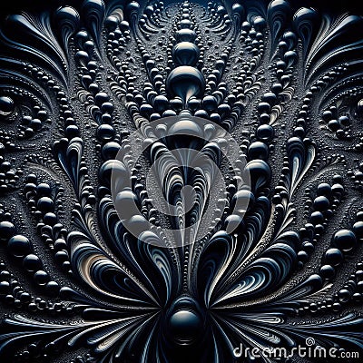 Echoing Forms Repeating droplet patterns through multiple exposu Stock Photo