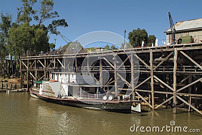 Australia, VIC, Echuca, old port Stock Photo