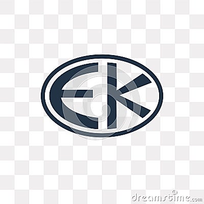 Eckankar vector icon isolated on transparent background, Eckankar transparency concept can be used web and mobile Vector Illustration
