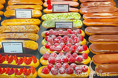 Eclairs Stock Photo