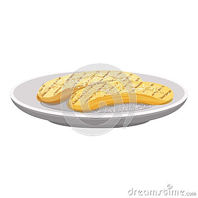 Eclairs icon, cartoon style Vector Illustration