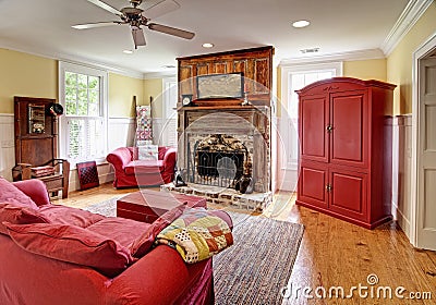 Eclectic livingroom Stock Photo