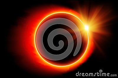 Eclipse of the sun Cartoon Illustration