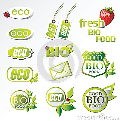 Eco bio Vector Illustration