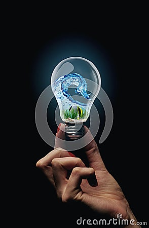 Eco bulb Stock Photo