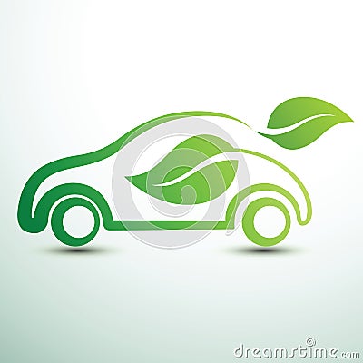 Eco car Vector Illustration