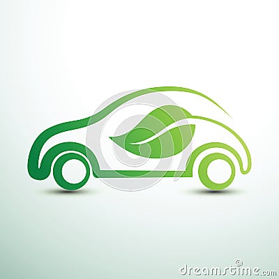 Eco car Vector Illustration