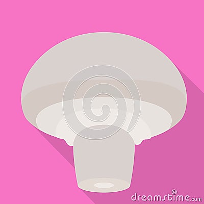 Eco champignon icon, flat style Vector Illustration