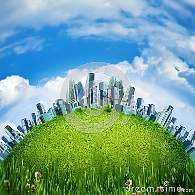 Eco City Stock Photo