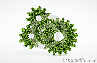 Eco cogwheel concept Stock Photo