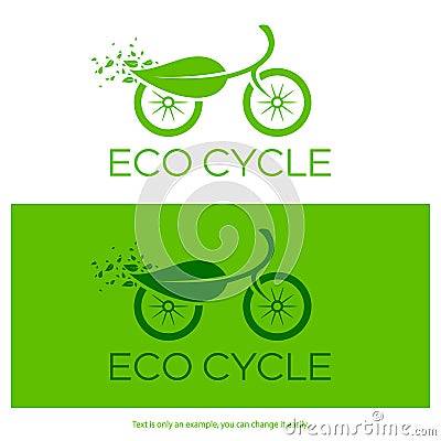 Eco cycle logo. Vector illustration. Vector Illustration