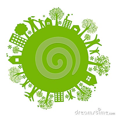 Eco Earth Vector Illustration