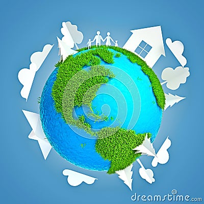 Eco Earth Stock Photo