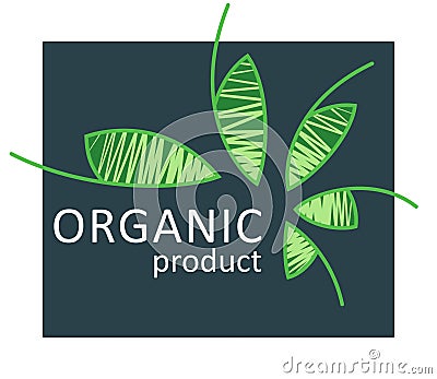 Eco food logo, organic bio products simbol, eco friendly, vegan icons, ecology badges. Vector Illustration