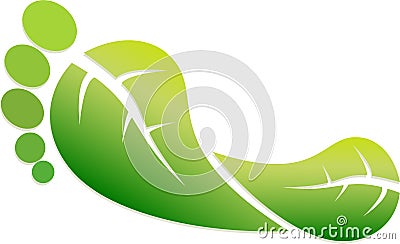 Eco Footprint Vector Illustration