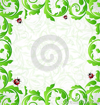 Eco friendly background with copy space Vector Illustration