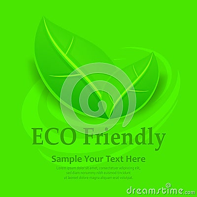 Eco friendly background Vector Illustration