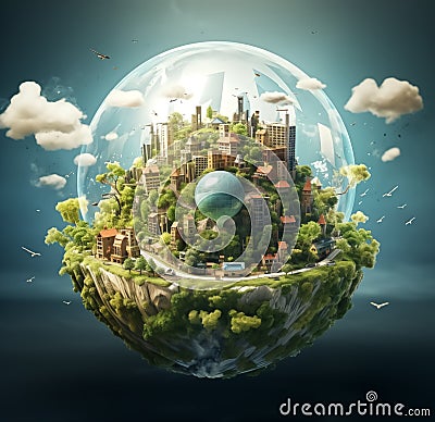 eco friendly business concept green Stock Photo