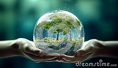 eco friendly business concept green Stock Photo