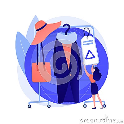 Eco friendly clothing brand vector concept metaphor. Vector Illustration