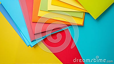 Eco-Friendly Colored Cardstock for Green Classrooms Stock Photo