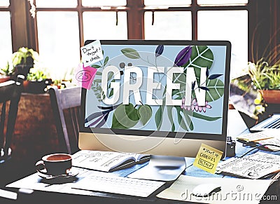 Eco Friendly Earth Day Green Environment Concept Stock Photo