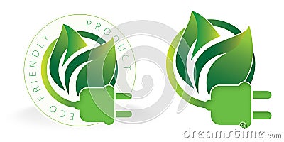 Eco Friendly Electricity Logo Solar Stock Photo