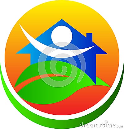 Eco friendly home Vector Illustration