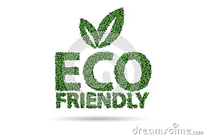 Eco friendly illustration in ecology concept- 3d rendering Cartoon Illustration