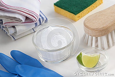 Eco-friendly natural cleaners Stock Photo