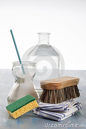 Eco-friendly natural cleaners Stock Photo