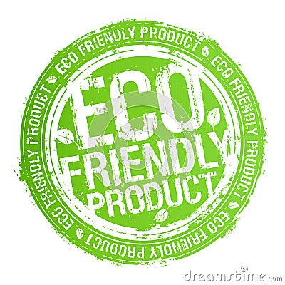 Eco friendly product stamp. Vector Illustration