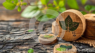 Eco-Friendly Stamps for Green Classrooms Stock Photo