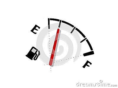 eco gasoline pump on white background - 3d rendering Stock Photo