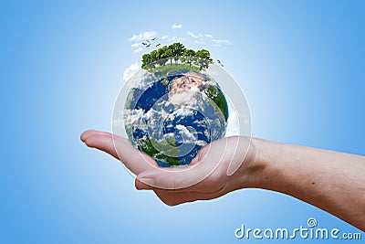 Eco green earth Stock Photo