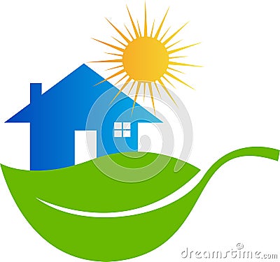 Eco home Vector Illustration