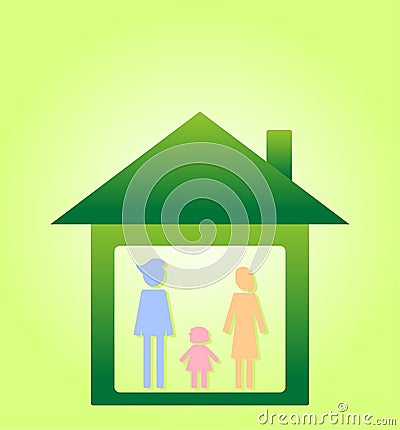 Eco life family II Vector Illustration