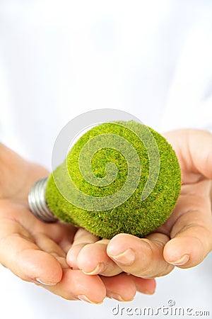 Eco light bulb Stock Photo