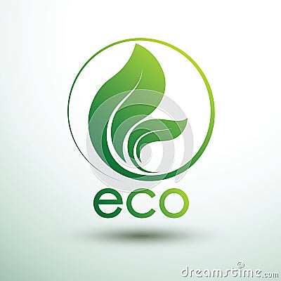 Eco logo vector Vector Illustration