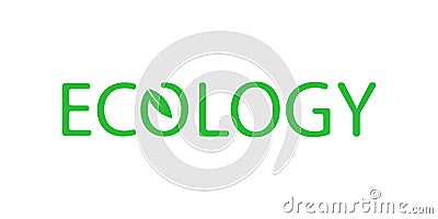 Eco logotype green natural energy symbol. Biologic organic food Stock Photo