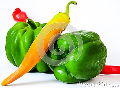 Eco Paprika healthy food enjoy Stock Photo